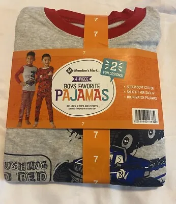 Members Mark Boys Four Piece-2 Sets Of Multicolor ￼ajama Set. Ize 7.  • $14.98