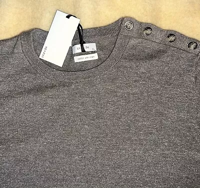 Skovde Light Men Jumperspring Men Grey  Jumper Cotton/linen Top Xl • £24.99