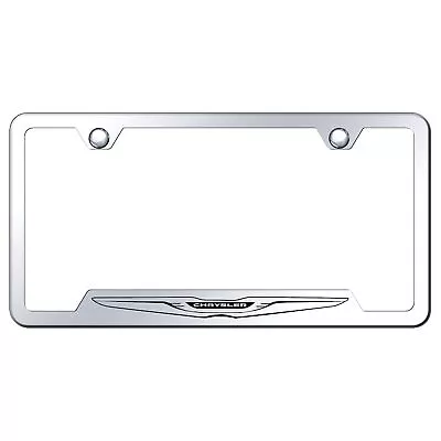 Chrysler Logo Cut Out License Plate Frame (Chrome) • $38.95