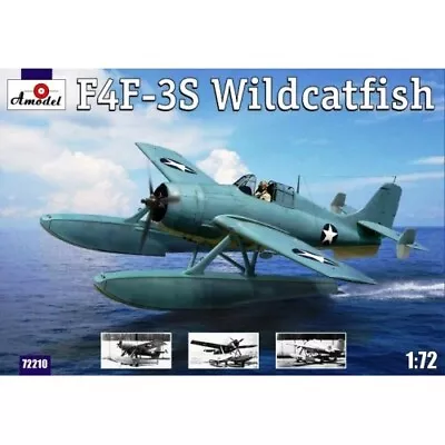 Amodel 72210 Plastic Model Airplane Kit 1:72 F4F-3S «Widcatfish» USAF Floatplane • $21.08