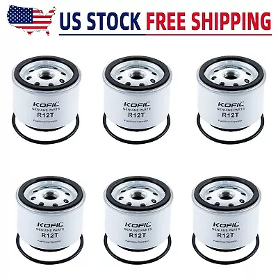 (6X) R12T Fuel Filter For Marine Engine Replacement New USA • $42.60