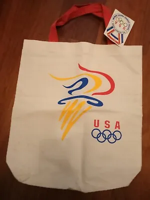 Vintage Usa Olympic Team Canvas Tote Bag With Tags  • £9.99