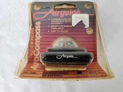 Vintage Auto Boat Compass Airguide Model 1699 R-2 Low Profile New Old Stock USA • $29.99