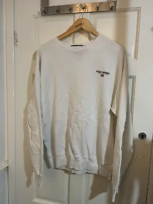 Polo Sport Sweatshirt White Size Medium Ralph Lauren Jumper • £22