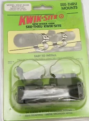 Kwik-Site See-Thru Mounts Model KS-91-93-95 For The Mauser 91 93 And 95 Actions • $25