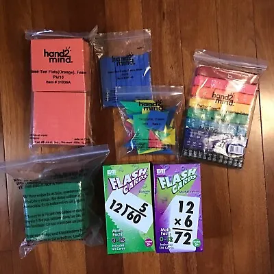 Lot Of Math Manipulatives And Resources For Kids Students Flash Cards • $12.99
