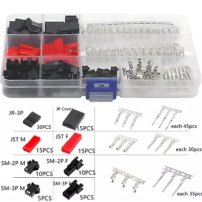 105Pcs Servo Plug Male Female JST JR Connector Crimp Pin Wire For RC Car Boat Er • $14.83