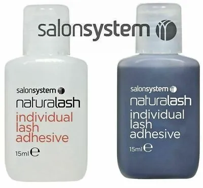 £4.49 • Buy Salon System Semi-Permanent Individual Eyelash Adhesive Clear Or Black Glue 15ml
