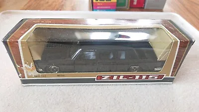 Vintage Russian Diecast ZIL-115 Car Model Black 1:43 Scale Boxed • $55.94