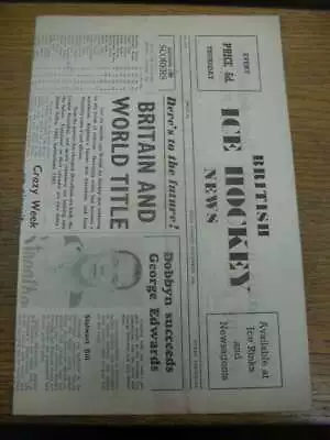 28/11/1959 British Ice Hockey News: Number 030 (4 Pages Folded) • £5.99