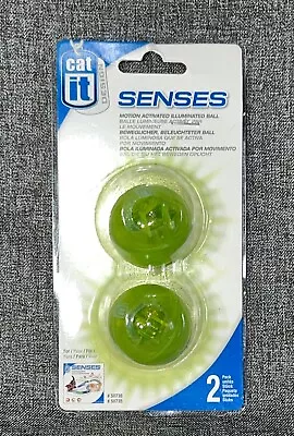 CATIT Cat It SENSES Motion Activated ILLUMINATED BALLS 2 Pack NEW IN PACKAGE • $9.99