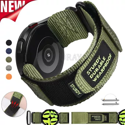 For Samsung Galaxy Watch 3 4 5 6 Classic Active Rugged Military Nylon Band Strap • $13.99