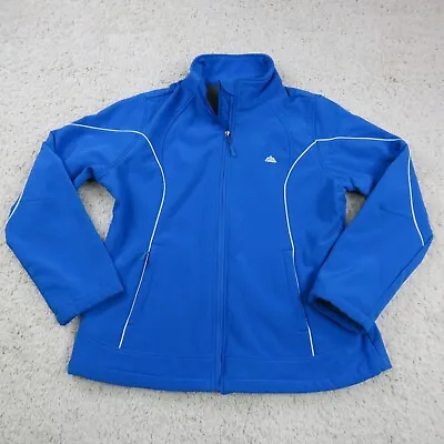 Snozu Jacket Mens XLarge XL Blue Soft Shell Full Zip Casual Long Sleeve Snow Ski • $13.16