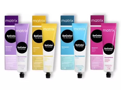 Matrix SoColor Permanent Hair Color  Pre-Bonded  &  Extra Coverage  3oz Tubes • $14.99