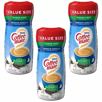 £32.99 • Buy Coffee Mate Sugar Free French Vanilla Powder Coffee Creamer - 3 Packs X 578g