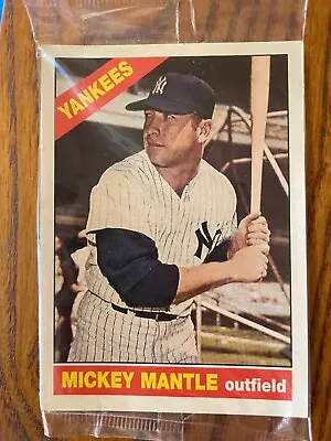 2006 Topps Bazooka 1966 Mickey Mantle #50 Sealed Jumbo Reprint NM-M🔥 Yankees⚾️ • $44.99