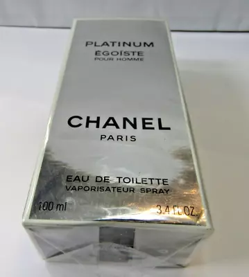 Mens Vintage Original Formulation Chanel Platinum Egoiste 100ml EDT Spray SEALED • £149.99