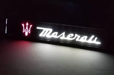 MASERATI LED Logo Light Car For Front Grille Badge Illuminated Decal Sticker  • $14