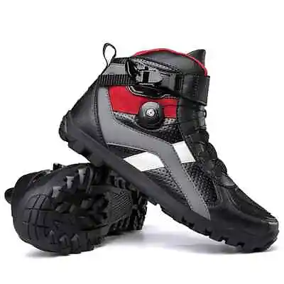 Men Riding Racing Shoes Breathable Durable Comfortable Off-road Motorcycle Boots • $77