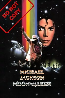 Michael Jackson Moonwalker Vintage Style Reprint POSTER  FREE SHIPPING • $13.95