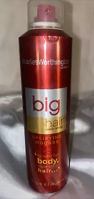 Charles Worthington London Big Hair Salon Shine Uplifting Mousse 8.1 Oz - RARE • $33