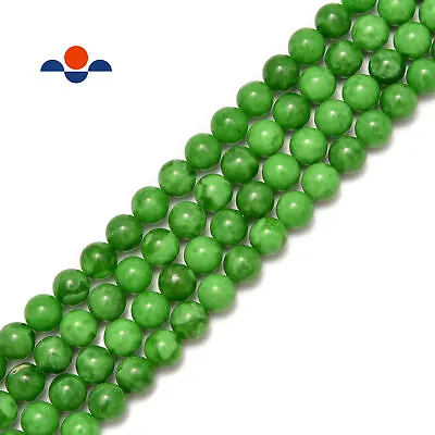 Maw Sit Sit Jade Albite Smooth Round Beads 4mm 6mm 8mm 10mm 12mm 15.5 Strand • $10.99