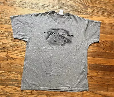 Official Ford Mustang Engine Muscle Car Grey T-Shirt Sz XL 5.0 Gt • $13