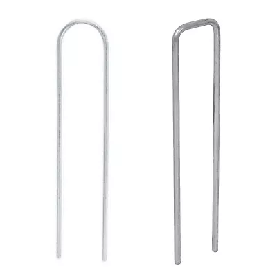 Metal Ground Garden Weed Membrane Pins Fabric Hooks Pegs Staples U Pins Camping • £2.49