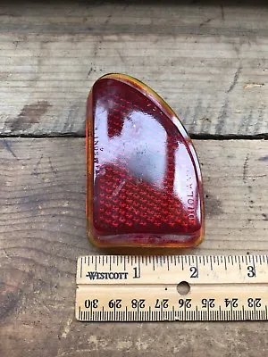 Stimsonite 4 Duolamp Red Glass Lens Cover Vintage Automotive • $22.39