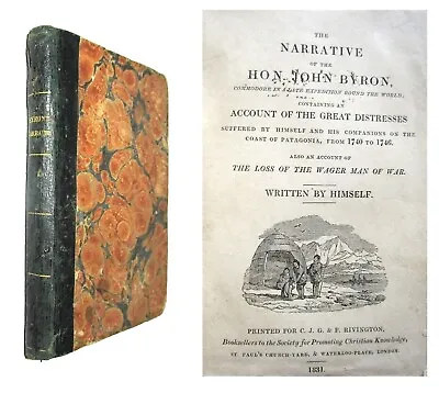 1831 Vice Admiral John Byron Exploration Shipwreck Chile Patagonia SOUTH AMERICA • £35