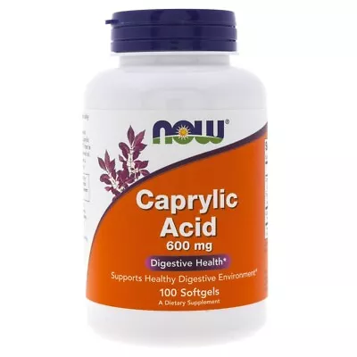 Now Foods Caprylic Acid 600 Mg 100 Capsules • £12.49