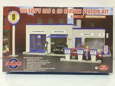 Atlas #66912 Hillside Structure  Wilson's Gas & Go Station O Scale Unopened Box • $72.50