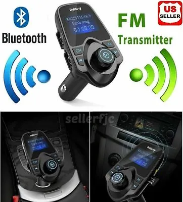 Bluetooth Wireless Car AUX Stereo Audio Receiver FM Radio Adapter USB Charger SD • $12.98