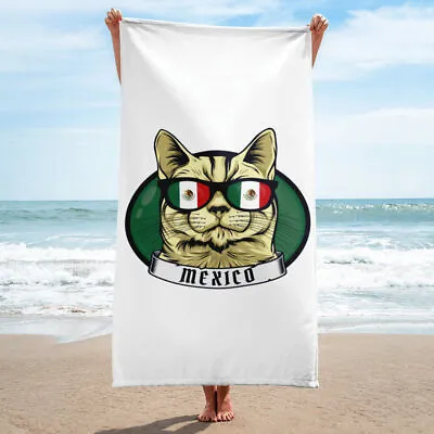 Mexican Gato Genial Vibes Towel For Bathroom | Beach Towel • $32.60