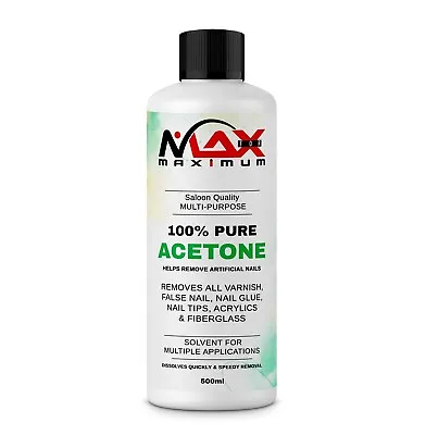£8.99 • Buy 100% Pure Acetone Superior Quality Nail Polish Remover UV/LED GEL UK 500ML