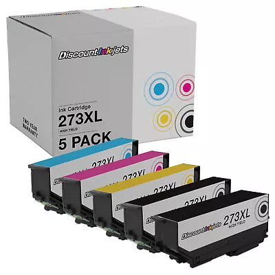 Compatible Ink Cartridge Replacements For Epson 273XL 5pk HY • $20.49