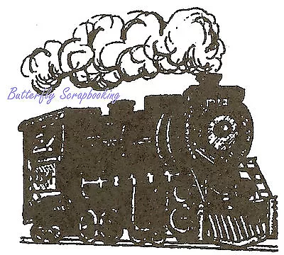 Small Train Engine Wood Mounted Rubber Stamp Northwoods Stamp C9550 New • $9.50