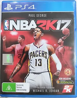 NBA 2K17 PS4 Game Sony Playstation 4 Paul George FREE POSTAGE • $12.50