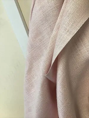  Laura Ashley Bacall Blush Curtain Cushion Fabric Pink PER 1 METER • £12
