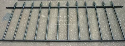 COLSTON RAILING PANEL 6ft LONG X 18  TALL WROUGHT IRON METAL FENCING ANY SIZE • £96