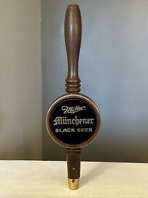 Vintage Miller Munchener Black Beer Wooden Tap Handle • $9.99