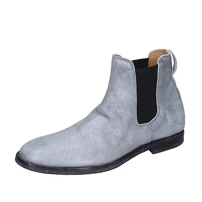 Shoes Women MOMA Ankle Boots Silver Suede BK137 • $151.99