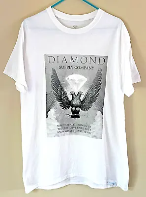 Diamond Supply Co White Bird No One Really Knows... MLK Jr. Quote T-Shirt Mens L • $17.95
