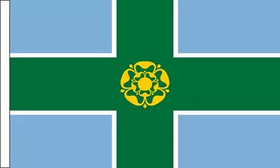 £2.69 • Buy 9  X 6   Derbyshire Derby County Small Polyester Hand Waving Sleeved Flag 