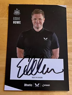 Eddie Howe Newcastle United FC Official 2023/24 Club Card Hand Signed 6x4 • $6.21