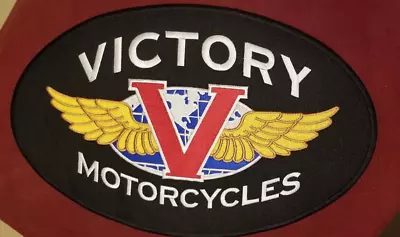 Victory Motorcycles Embroidered  8.5 X 13.75  Patch * • $27.99