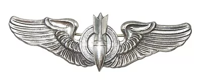 WWII Sterling Marked 3  US Army Air Force Bombardier Wings Pin • $57