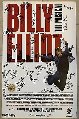 $125 • Buy BILLY ELLIOT 2008 Signed Original Broadway Cast Window Card Poster