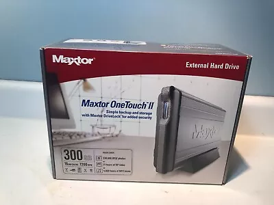 Brand New Maxtor Onetouch Ii External Hard Drive 300 Gb 7200 Rpm • $99
