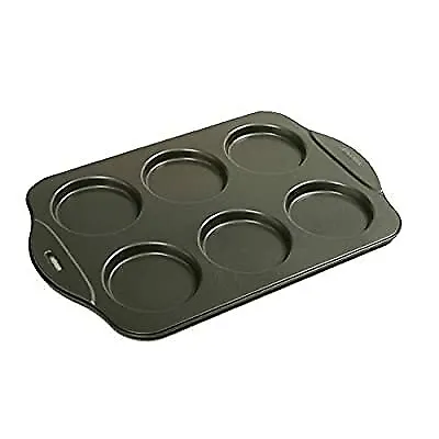 Puffy Muffin Top Pan Makes 6 Non Stick High Rise Crown 4' Wide .5' Deep • $25